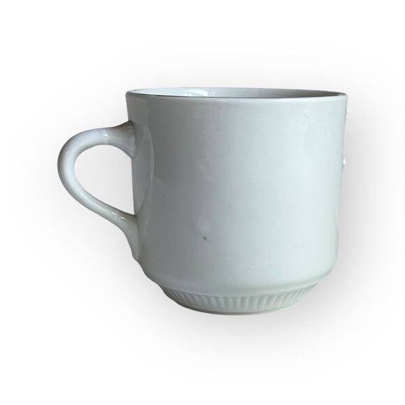 Antique Vtg Made in Germany Porcelain Embossed Floral "Love the Giver" Mug, Cup - Picture 3 of 13